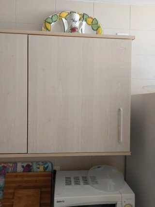 Muebles de cocina de madera.