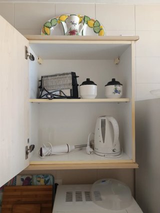 Muebles de cocina de madera.