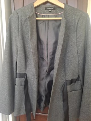 Chaqueta entallada Trucco gris mujer