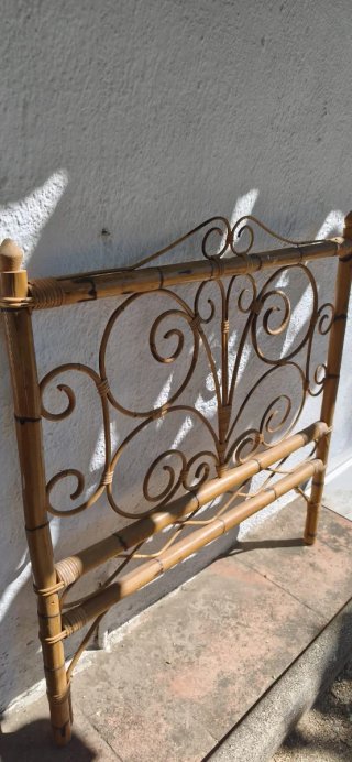 Cabecero de Cama Ratán y Bambú