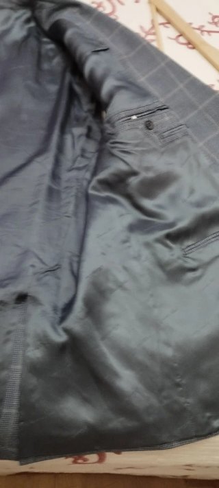 Americana Emidio Tucci Cuadros Gris Talla 62
