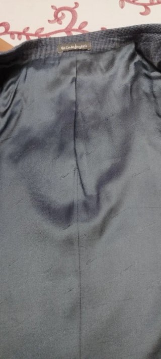 Americana Emidio Tucci Cuadros Gris Talla 62
