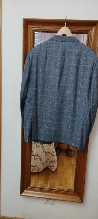 Americana Emidio Tucci Cuadros Gris Talla 62