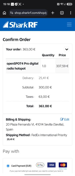 openSPOT4 Pro SharkRF Hotspot DMR/C4FM