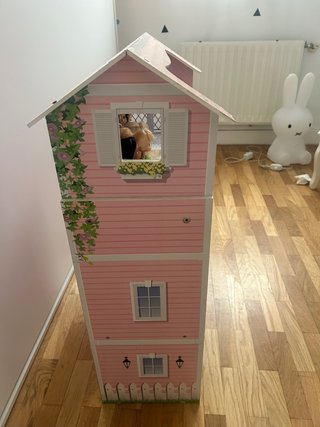 Casita de muñecas 3 plantas con luces
