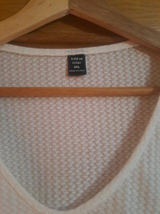 Blusa SHEIN encaje manga larga talla XXL