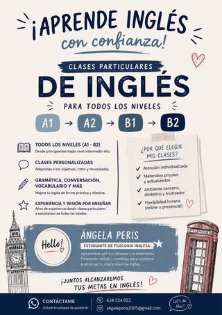 Clases particulares de inglés en Valencia u online