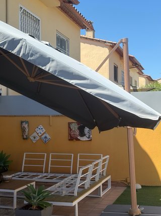 Ombrellone rettangolare in alluminio