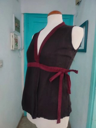 Blusa cruzada algodón India Talla S