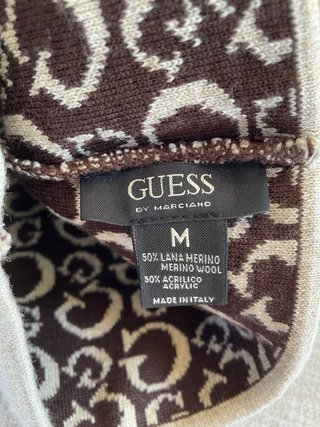 Cappello Guess lana beige e marrone