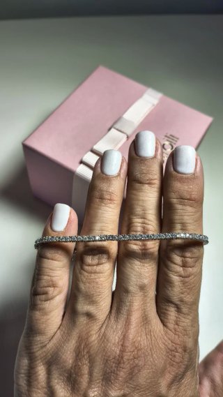 Bracciale Tennis Argento con zirconi nuovo donna