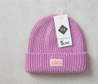 Gorro de lana TEX morado