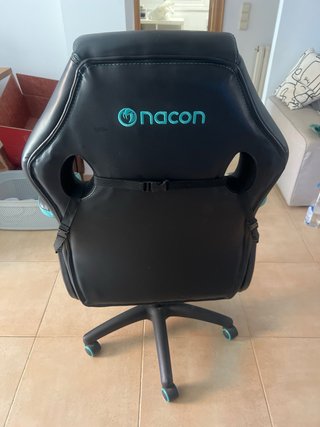 Silla Gaming Negra y Turquesa