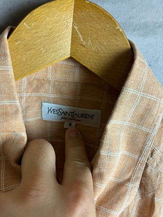 Camicia Yves Saint Laurent Beige/Arancione