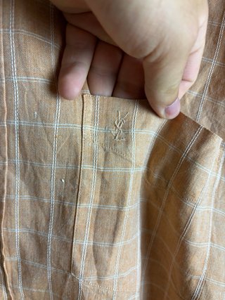 Camicia Yves Saint Laurent Beige/Arancione