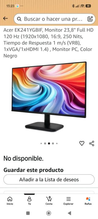 Monitor Acer Nero