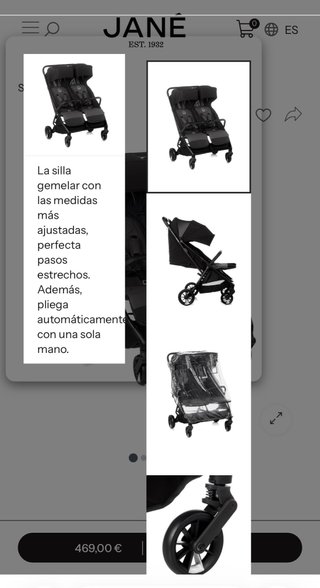 Silla de paseo doble Jane