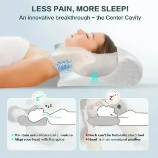 Almohada Cervical Espuma Viscoelástica Ortopédica