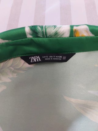 Vestido largo estampado floral Zara Talla S