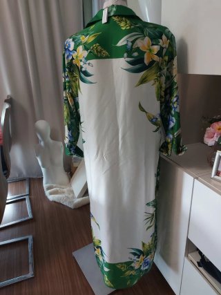 Vestido largo estampado floral Zara Talla S