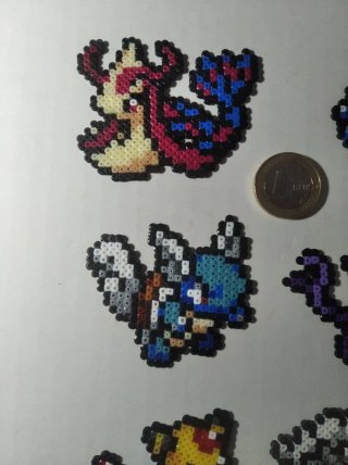 6 Figuras Hama Beads Pokémon