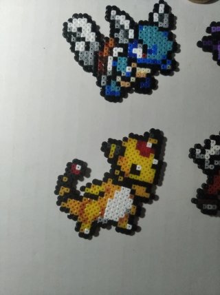 6 Figuras Hama Beads Pokémon