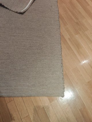 Alfombra pelo semi largo Beige/Gris