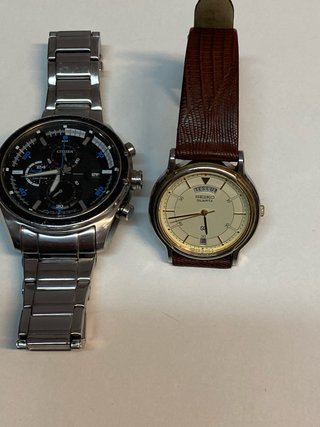 Reloj Seiko Quartz Dorado y Marrón