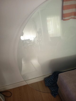 Tapa de cristal circular