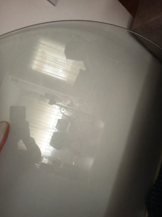 Tapa de cristal circular