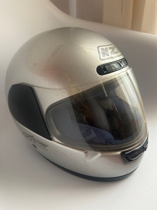 Casco Moto Infantil NZI Plata