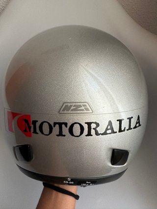 Casco Moto Infantil NZI Plata