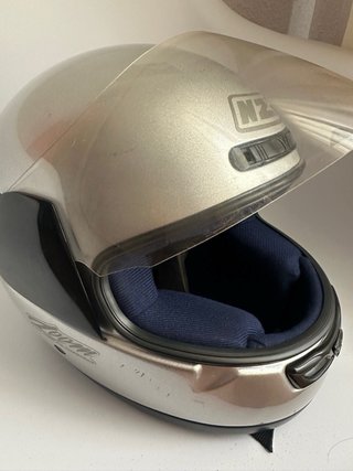 Casco Moto Infantil NZI Plata