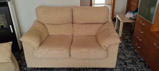 Sofá 3+2 plazas tela beige