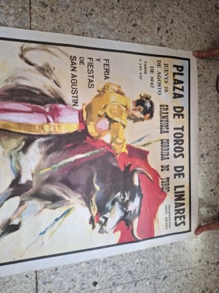 Cartel Toros Linares 1947 Manolete