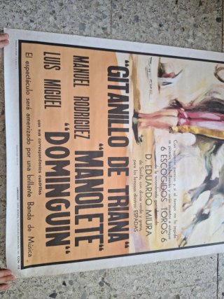 Cartel Toros Linares 1947 Manolete