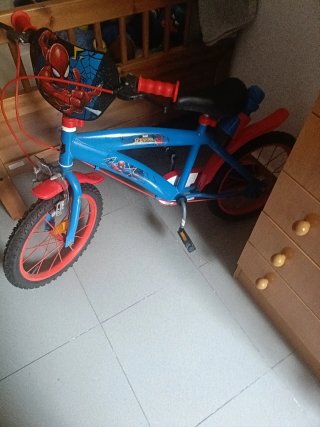 Bicicleta Infantil Spiderman Azul