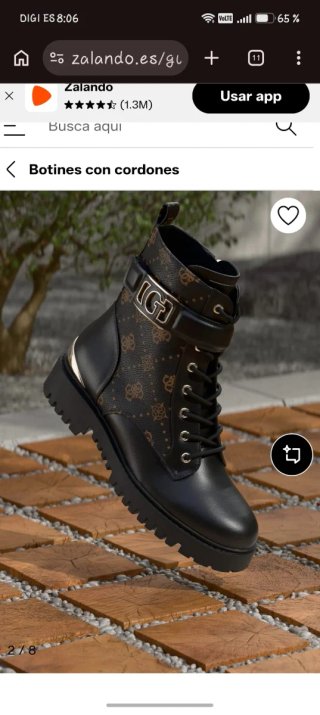 Botines Guess ORANDA con cordones