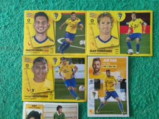 Lote de cromos de fútbol Cadiz CF Panini