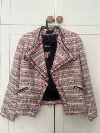 Chaqueta Tweed Mujer Multicolor