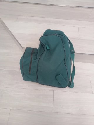 Mochila de equitación verde