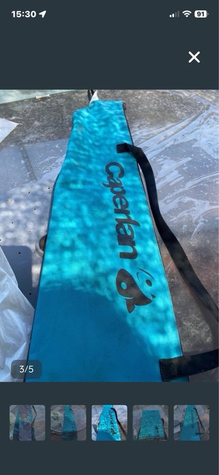 Caña de pesca con funda y 3 picas