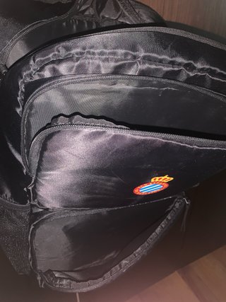 Mochila RCD Espanyol Negra Kelme