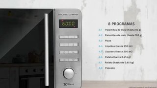 Microondas Cecotec Proclean 5120 Inox Grill