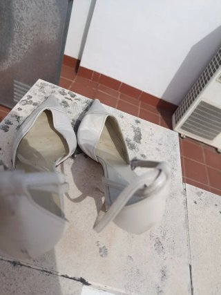 Zapatos de piel marfil Talla 38