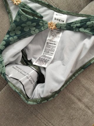 Bikini verde floral talla M