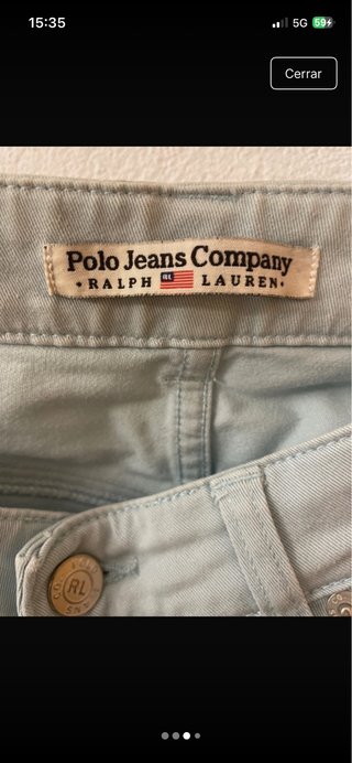 Pantalón recto Polo Ralph Lauren azul