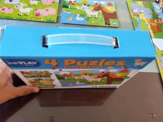 Pack 4 Puzzles infantil granja animales