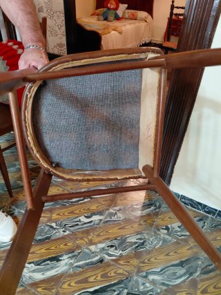 6 Sedie da Salotto Vintage in Legno