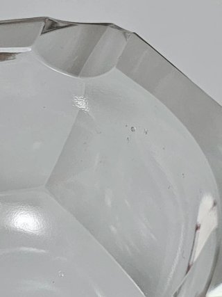 Cenicero Hexagonal de Cristal / Vidrio Vintage